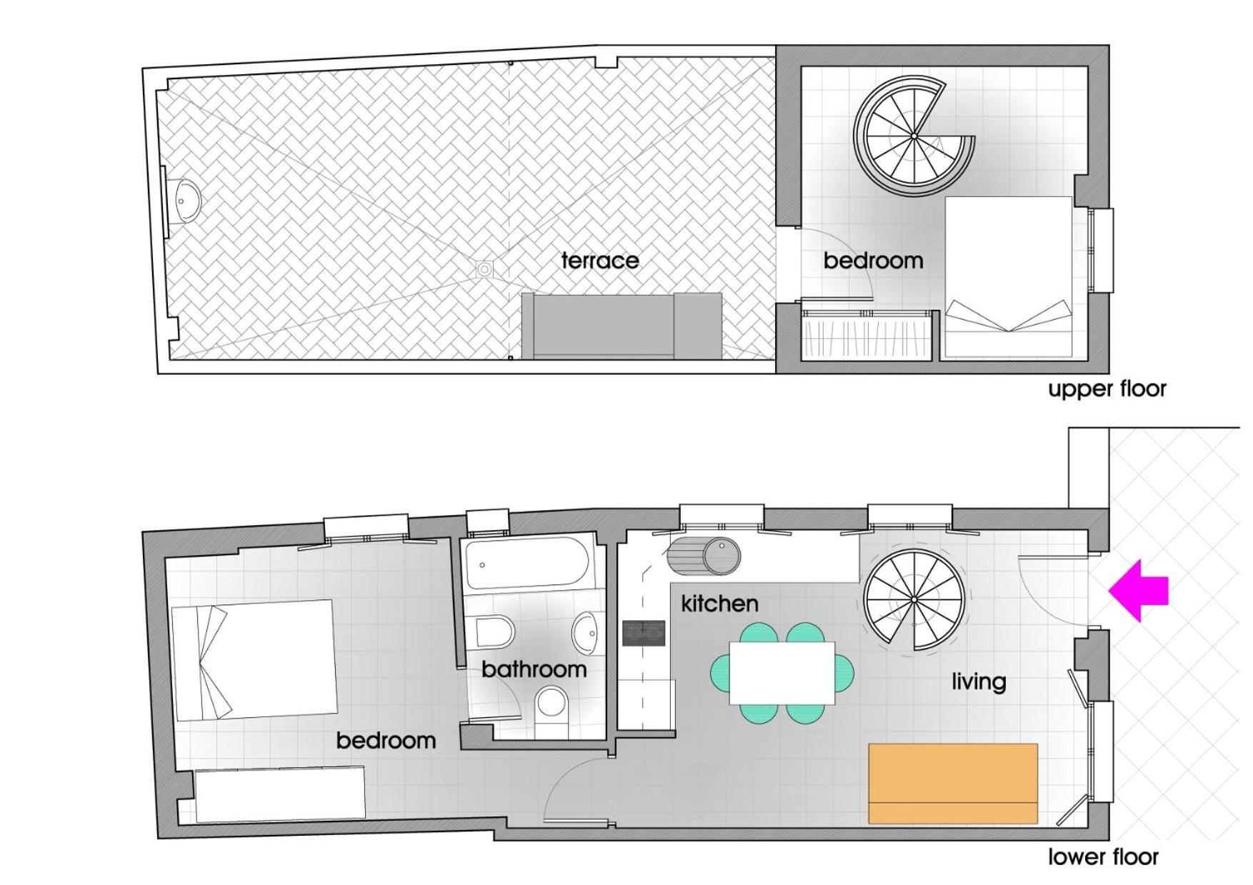 Homeyseville-Duplex Con Terraza Santa Cruz 5 Pax, Parking Optional Exterior photo